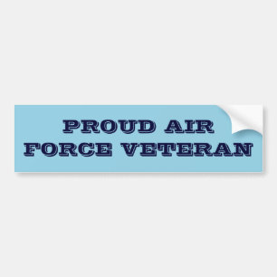 Bumpersticker Proud Air Force Veteran