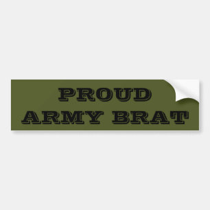 Bumpersticker Proud Army Brat