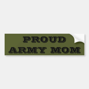 Bumpersticker Proud Army Mam
