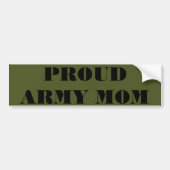 Bumpersticker Proud Army Mam (Voorkant)