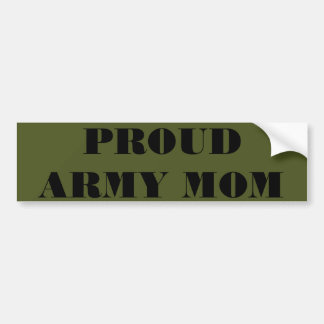 Bumpersticker Proud Army Mam