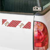 Bumpersticker Puppy Dog Running (Op Truck)