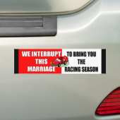 Bumpersticker Racing Season (Op auto)
