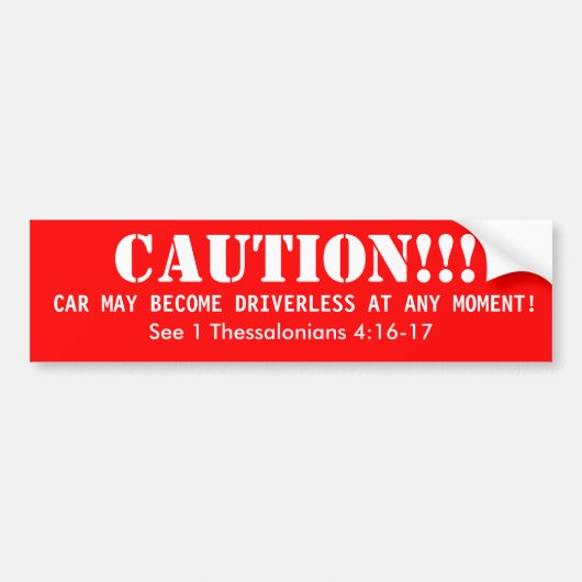 Bumpersticker Rapture (Voorkant)
