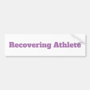 Bumpersticker "Recovering Athlete"