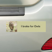 Bumpersticker, remmen voor de eigenaar, roeien met bumpersticker (Op auto)
