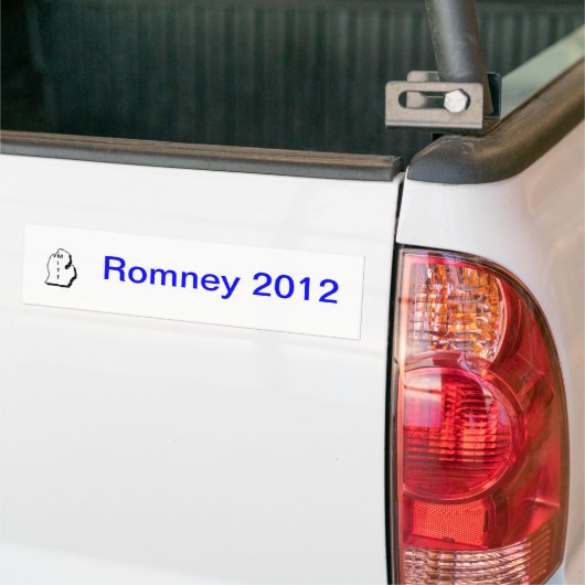 Bumpersticker Romney 2012 (Op Truck)