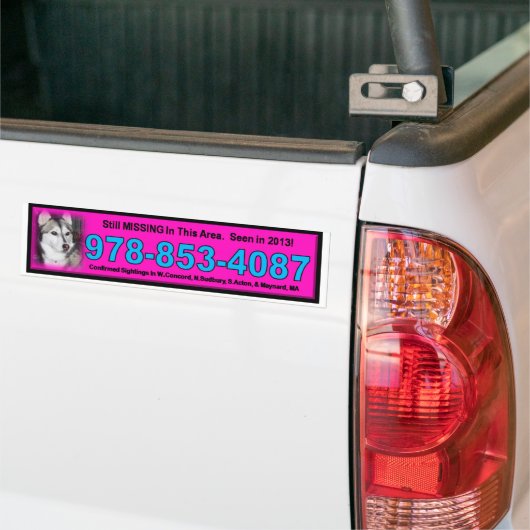 bumpersticker roze (Op Truck)