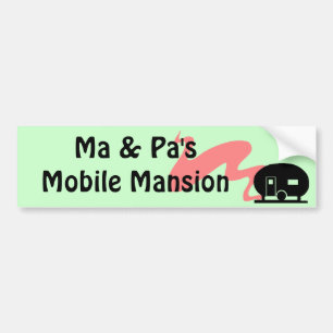 Bumpersticker  RV-travelaanhangwagen