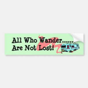 Bumpersticker RV-travelaanhangwagen
