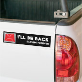 BUMPERSTICKER "SATURN FOREVER" VOOR SATURN CARS (Op Truck)
