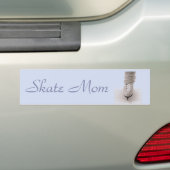 Bumpersticker "Schaats mama" (Op auto)