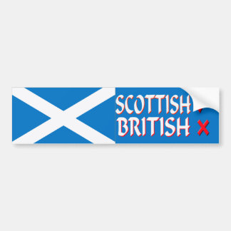 Bumpersticker Scottish Yes British No