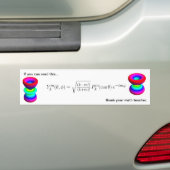 bumpersticker, sferische harmonica bumpersticker (Op auto)