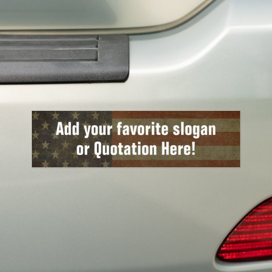 Bumpersticker Sjabloon (Op auto)