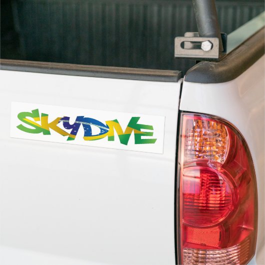 BUMPERSTICKER SKYDIVE BELGIË (Op Truck)