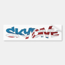 BUMPERSTICKER SKYDIVE NEDERLAND