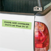 Bumpersticker splitsen en veroveren (Op Truck)