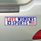 Bumpersticker Sport voor vrouwen opslaan (Op auto)