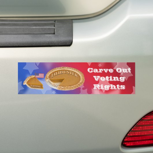 Bumpersticker stemrechten Filibuster Carve-Out (Op auto)