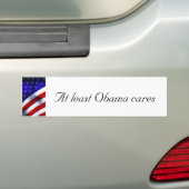 Bumpersticker steunt President inspanningen (Op auto)
