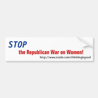 Bumpersticker - Stop de Republikeinse oorlog tegen