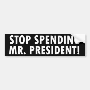 Bumpersticker stoppen met spuiten