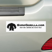 Bumpersticker-SumoGorilla.com Bumpersticker (Op auto)