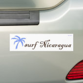bumpersticker - surf Nicaragua (Op auto)