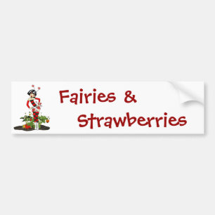 Bumpersticker-Sweet Fairy Strawberry Bumpersticker