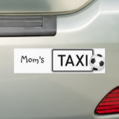 Bumpersticker Taxi/Soccer van moeder (Op auto)