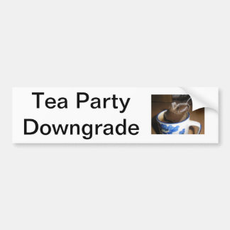 Bumpersticker "Tea Party downgrade"