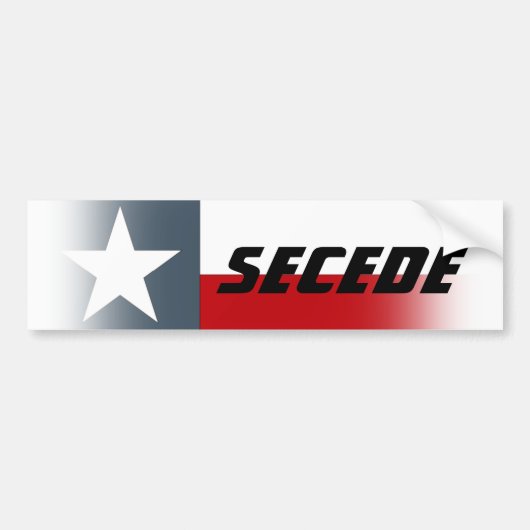 Bumpersticker Texas Flag Fade Secede Campaign (Voorkant)