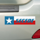 Bumpersticker Texas Lone Star State Flag Secede (Op auto)