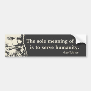 Bumpersticker Tolstoy Quote