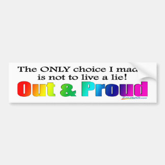 Bumpersticker uit en klaar
