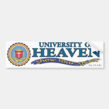 Bumpersticker Universiteit van Heaven