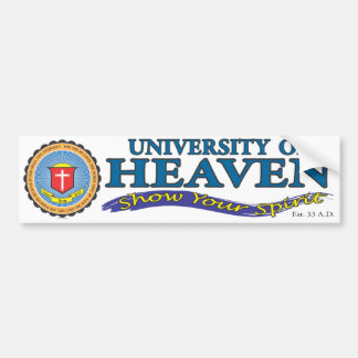 Bumpersticker Universiteit van Heaven