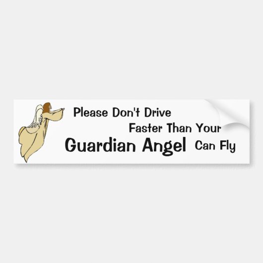 Bumpersticker van African American Guardian Angel (Voorkant)