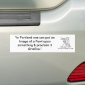 Bumpersticker van Ancient Portland (Op auto)