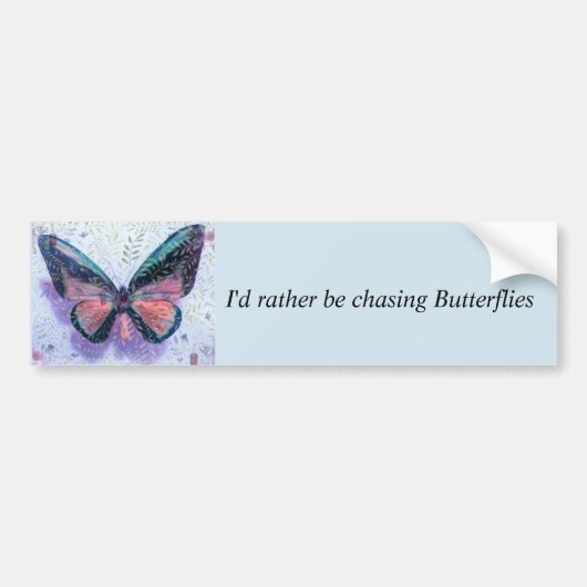 Bumpersticker van Butterfly Fantasy (Voorkant)