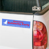 Bumpersticker van de American Solidarity Party (Op Truck)