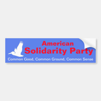 Bumpersticker van de American Solidarity Party