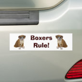 Bumpersticker van de Boxers-regel (Op auto)