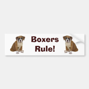 Bumpersticker van de Boxers-regel