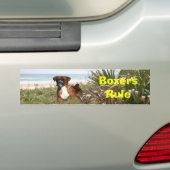 Bumpersticker van de Boxers-regel (Op auto)