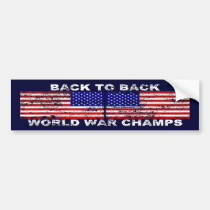 Bumpersticker van de Champions uit de Tweede Werel