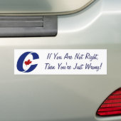 Bumpersticker van de conservatieve partij (Op auto)