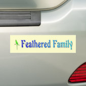 Bumpersticker van de gevoede familie (Op auto)