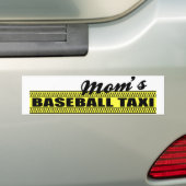 Bumpersticker van de honkbal Taxi (Op auto)